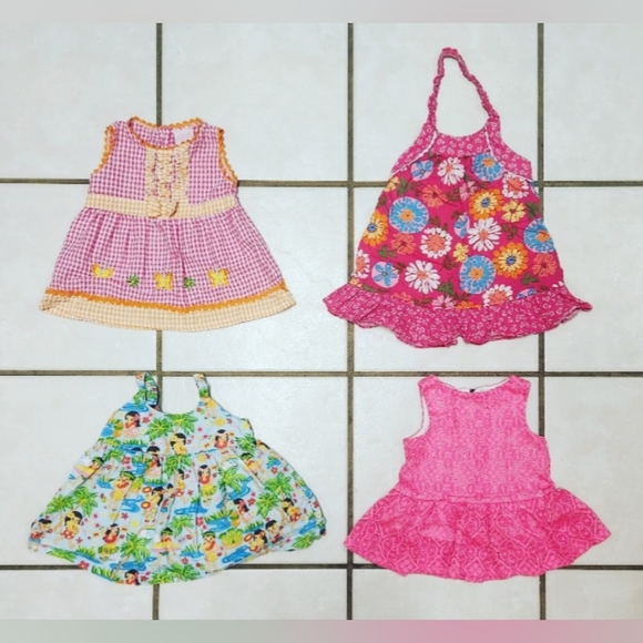 Mixed Colorful Lot of Babygirl Toddler Summer Clothes Size 12M - Picture 8 of 11